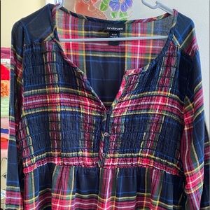 Lightweight flannel top 18/20